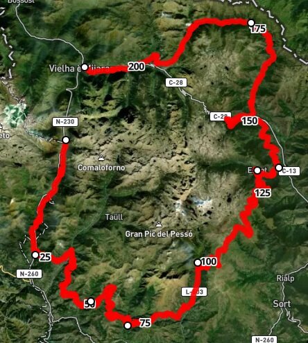 Pedals de Foc® mapa ruta